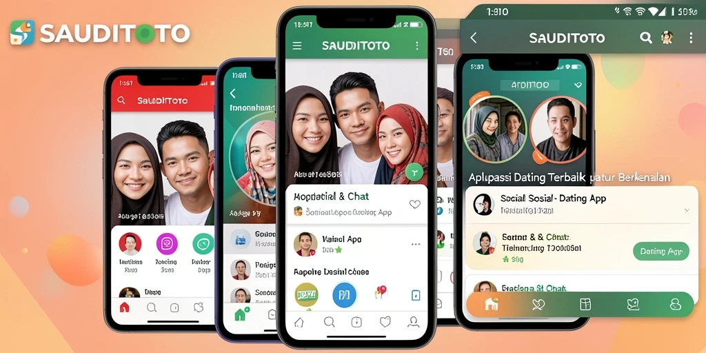 Tampilan antarmuka utama SAUDITOTO dengan fitur pencarian pasangan.