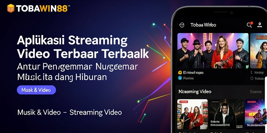 Antarmuka TOBAWIN88 dengan fitur Streaming Video yang lengkap.