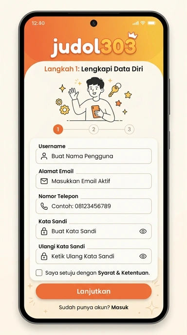 Tampilan halaman daftar judol303